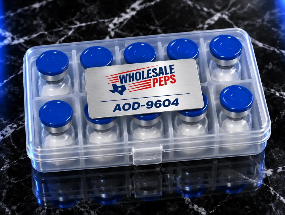 Wholesale Peps AOD-9604 kit — clear case of 10 vials