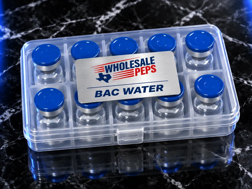 Wholesale Peps BAC Water kit — clear case of 10 vials
