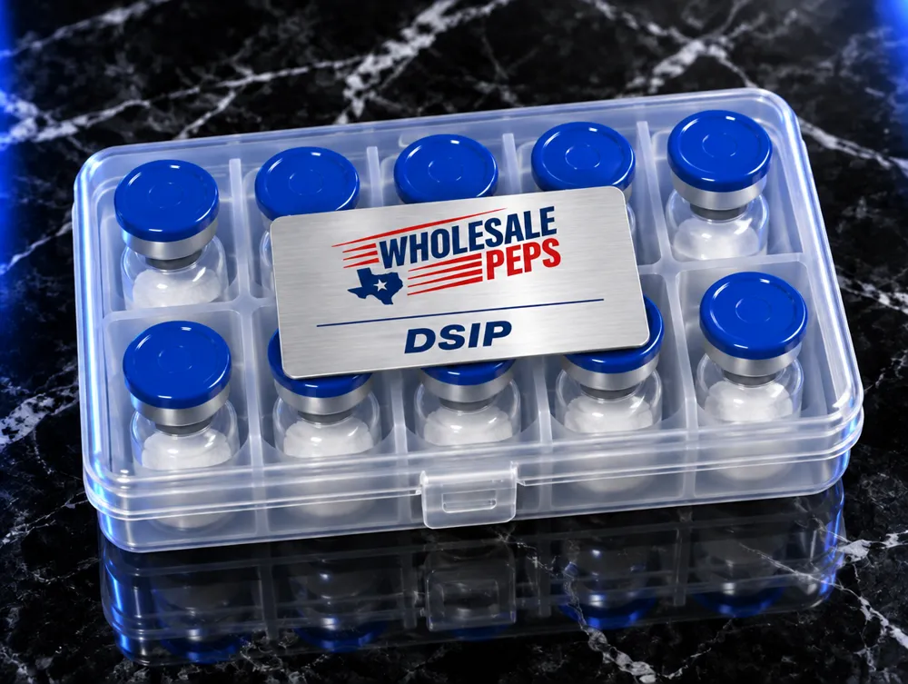 Wholesale Peps DSIP kit — clear case of 10 vials