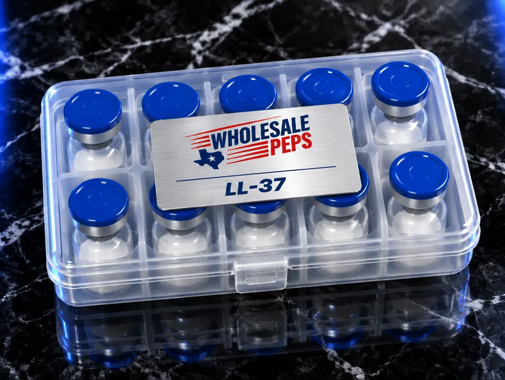 Wholesale Peps LL-37 kit — clear case of 10 vials