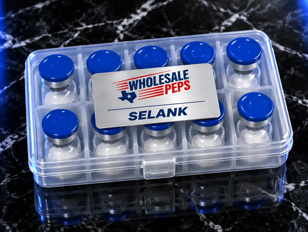 Wholesale Peps Selank kit — clear case of 10 vials